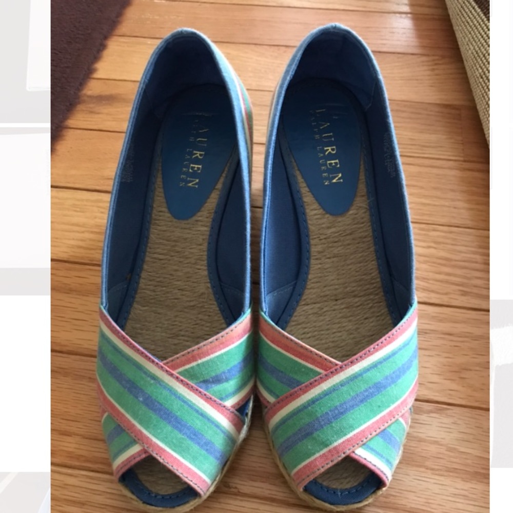 Lauren Ralph Lauren Cecilia Espadrille 5.5 Wedge